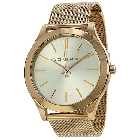 Michael Kors Slim Runway Champagne Dial Gold